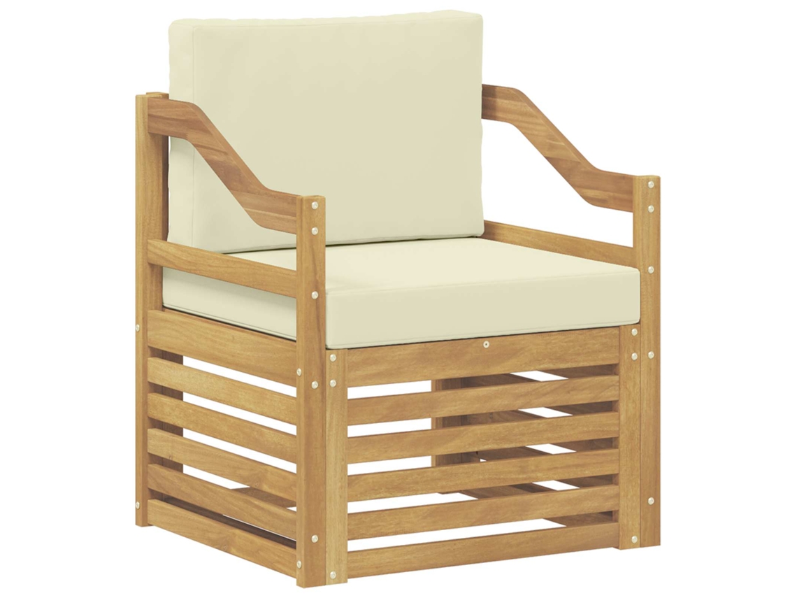 Maison Exclusive - Conjunto De Sofás Para Exterior Poliéster Branco E Creme