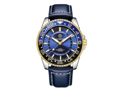 Relógio Masculino Multifuncional De Quartzo Ochstin 7019g, À Prova D'água E Com Mostrador Luminoso, Em Couro.