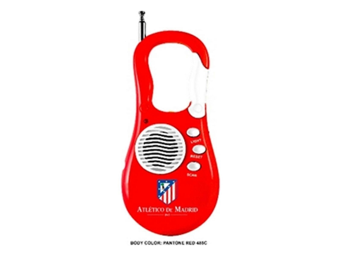 Rádio Transistor Atlético De Madrid Vermelho Olysi Shop