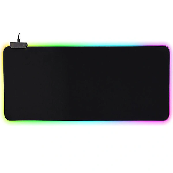 Mousepad Gamer Com Iluminação Led Rgb Selecione O Tamanho 80x30 Cm Brilvibera
