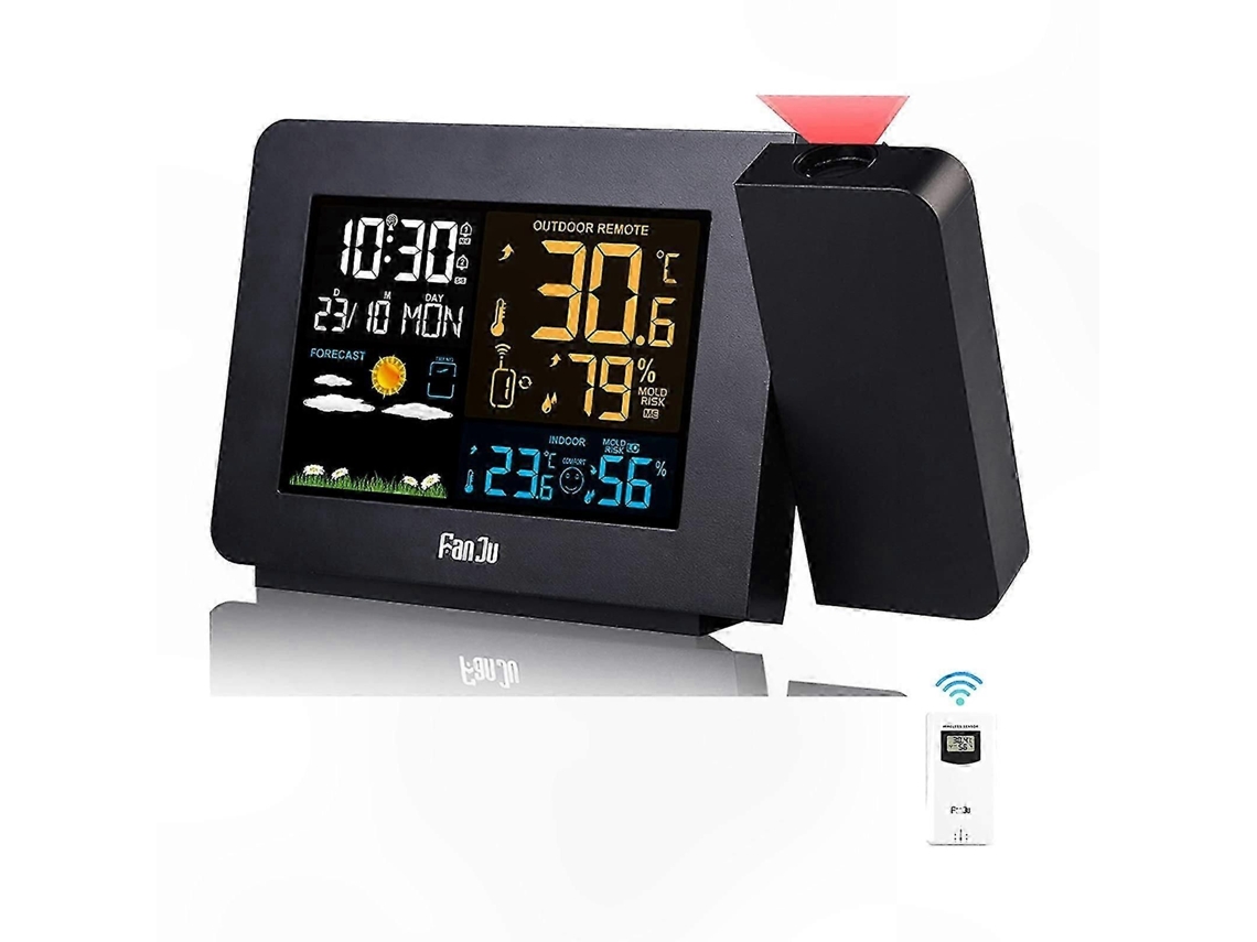 Termômetro E Higrômetro Digital Sem Fio Com Sensor Remoto Para Uso Interno E Externo