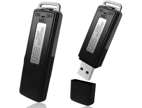 Gravador de voz digital USB Mini ditafone 8 GB portátil redução de ruído Hollywood Collectibles