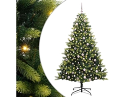 Conjunto 1 Árvore De Natal Vidaxl Verde Pvc (240 Cm)