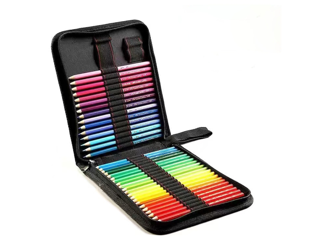 Estojo de lápis de 36" 48" 72", ideal para materiais escolares, organizador de canetas com design estético, bolsa de papelaria, grande capacidade, Bo Miraflow