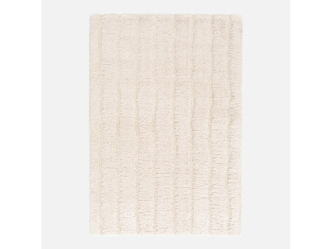Tapete Interior Padrão Linear Creme