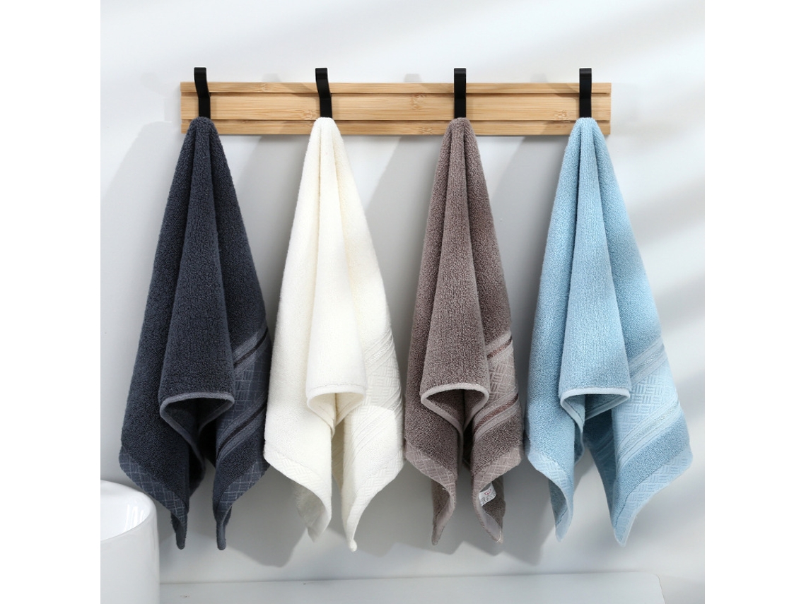 Toalhas de Algodão Macias e Superabsorventes Pacote com 4, 33*74cm para Banheiro AQUAFORGE