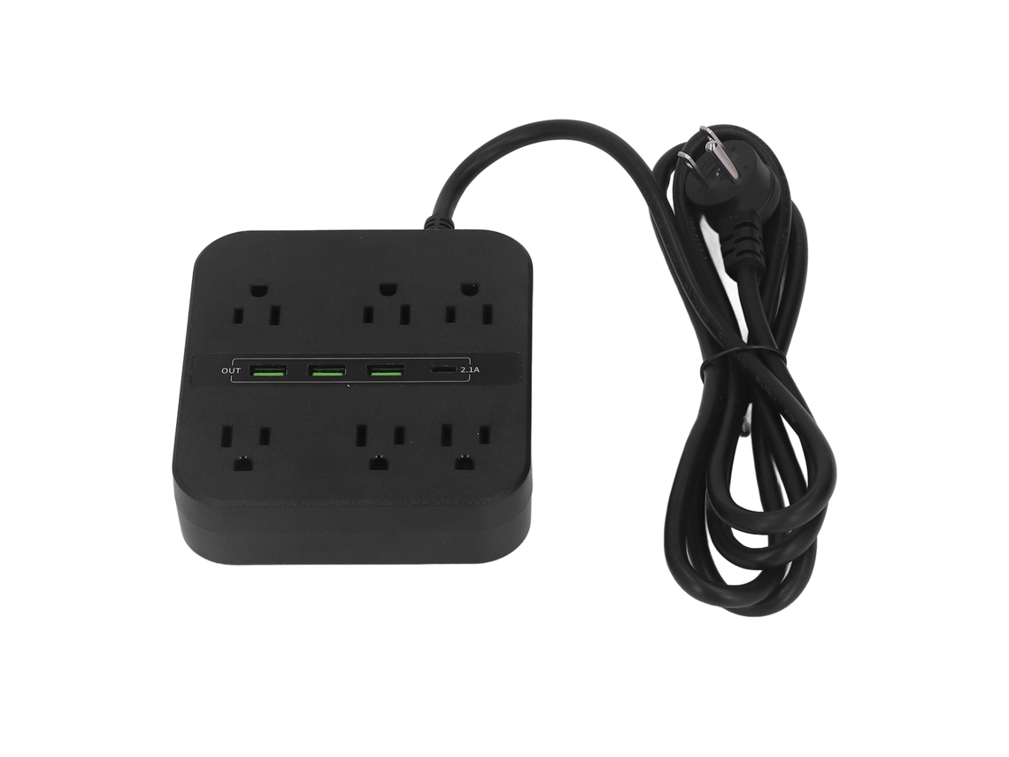 Laxiscreed Extensão De Tomada Com Usb Pd, Múltiplas Saídas E Proteção Contra Sobrecarga