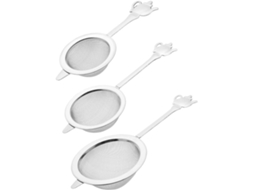 Utensílio Profissional Para Preparo De Chá Com Cabo Ergonômico Em Malha De Aço Inoxidável 304, Ideal De Folhas