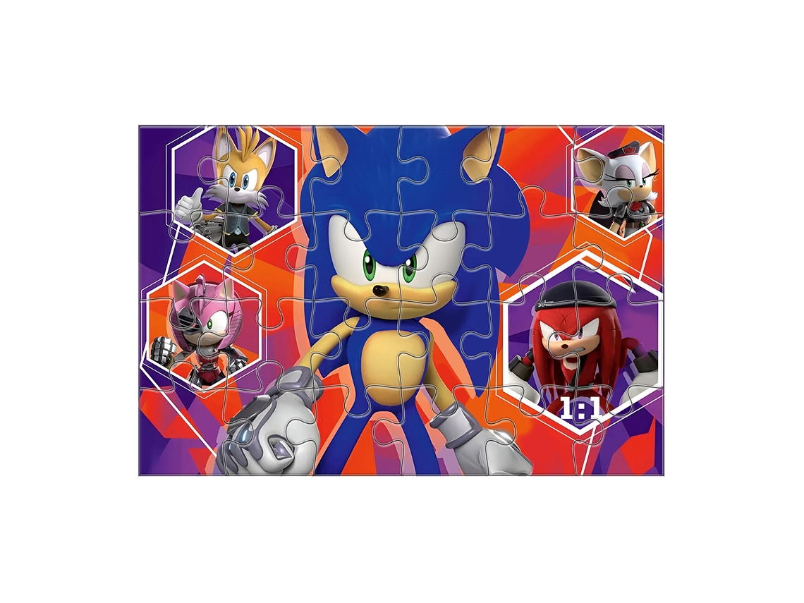 Puzzle 24 Peças Tema Sonic Prime Da Giant Floor Collection Multicor RAVENSBURGER