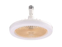 Luminária ventilador de teto LED com aroma, ângulo ajustável, controle remoto, econômico S/MARCA