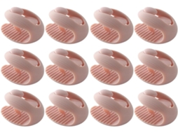 Conjunto De 12 Prendedores Edredom Antiderrapantes Em Abs Rosa
