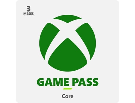 Cartão MICROSOFT Xbox game Pass Core 3M (Formato Digital)