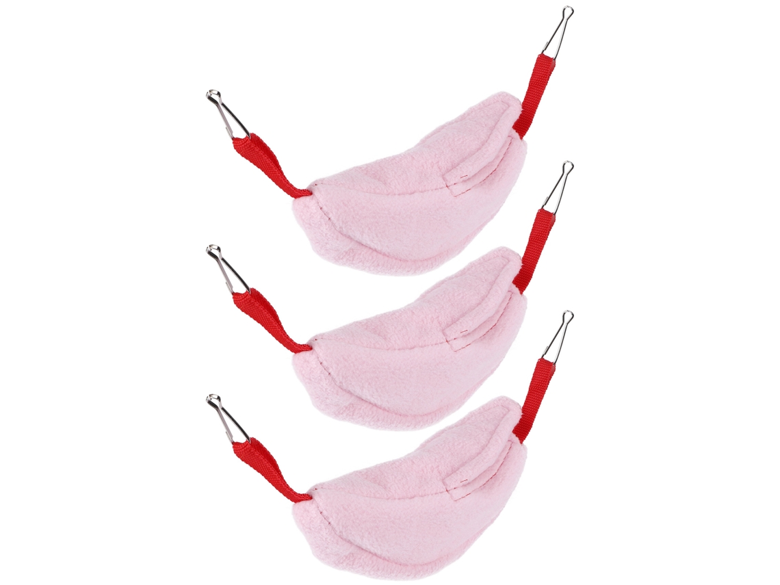 Conjunto de 3 Ninhos de Banana para Hamsters Inverno S/MARCA