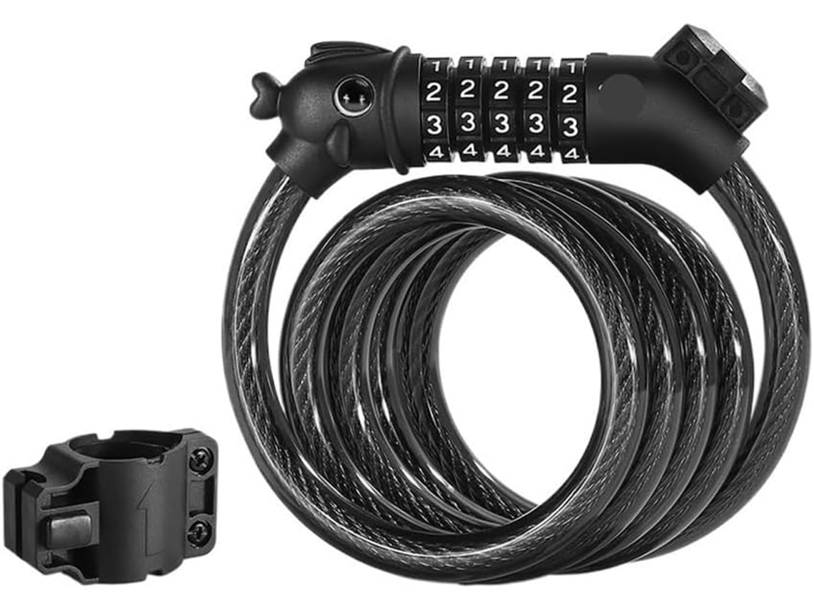 Cadeado De Combinação Para Bicicletas Infantis, 4/5 Dígitos, À Prova D'água