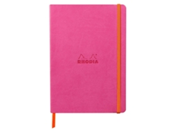 Caderno Rhodiarama Capa Mole A5 Pautado, 80 Folhas, Fúcsia Brilvibera
