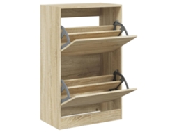 Sapateira Derivados de Madeira Carvalho Sonoma MAISON EXCLUSIVE (60x34x63,5 cm)