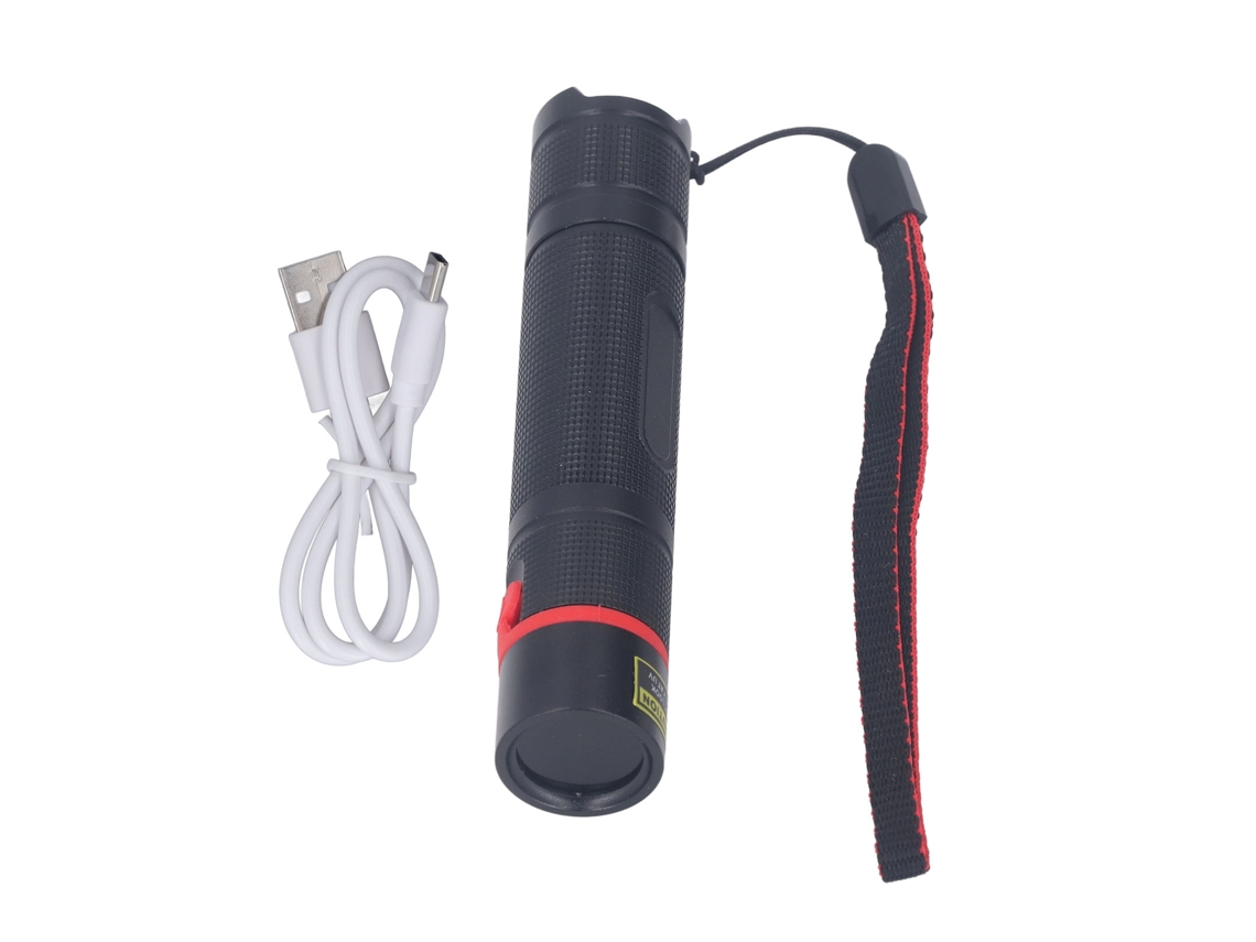 Lanterna UV 365nm Luz Preta Recarregável USB LED Detector de Urina de Pet | S/MARCA
