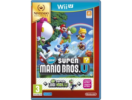 Jogo WII U  Selects: New Super Mario Bros U + New Super Luigi U