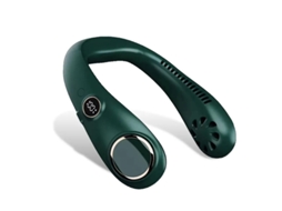 Ventilador Portátil Ajuste de 3 Velocidades Adequado para Viagens Caminhadas Interior Verde TURMIN