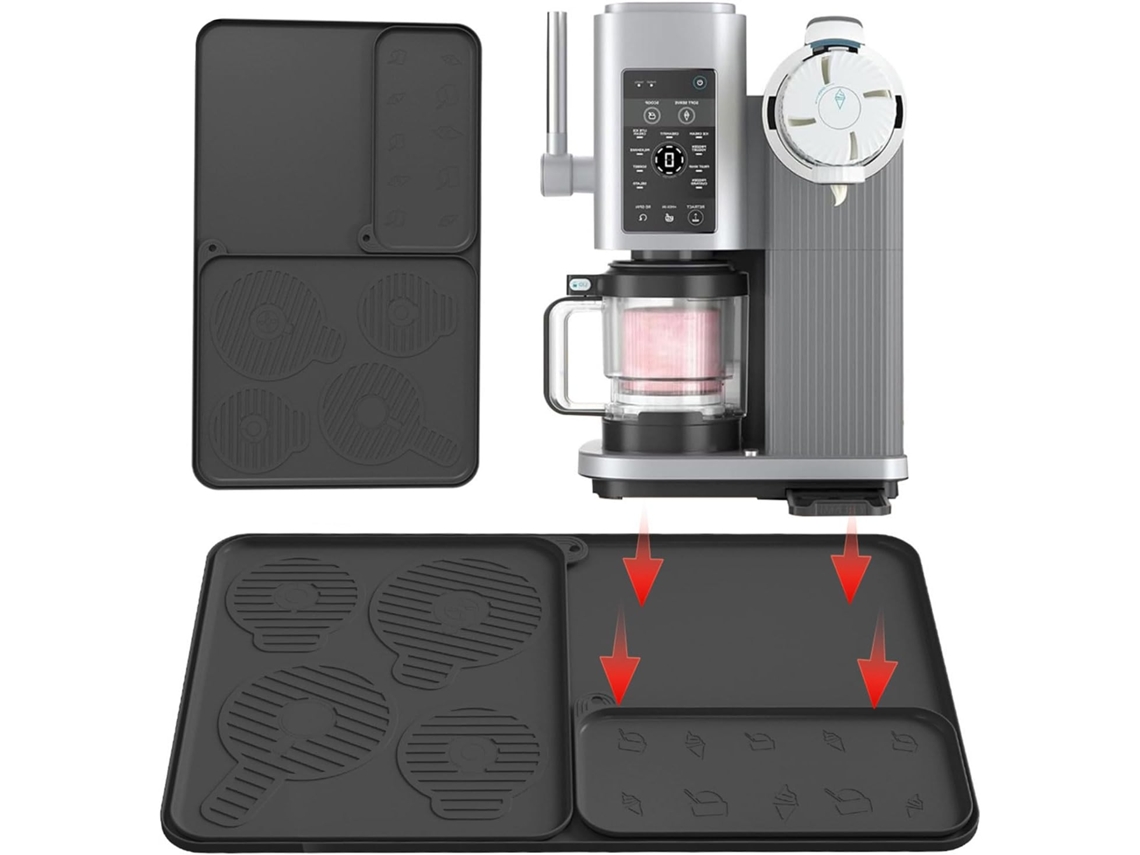 Tapete de cozinha multifuncional feito de silicone de qualidade alimentar, com base antiderrapante e função deslizante.