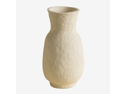 Sklum Vaso Decorativo Em Papel Machê Reynolds Papel Maché Beige Creme