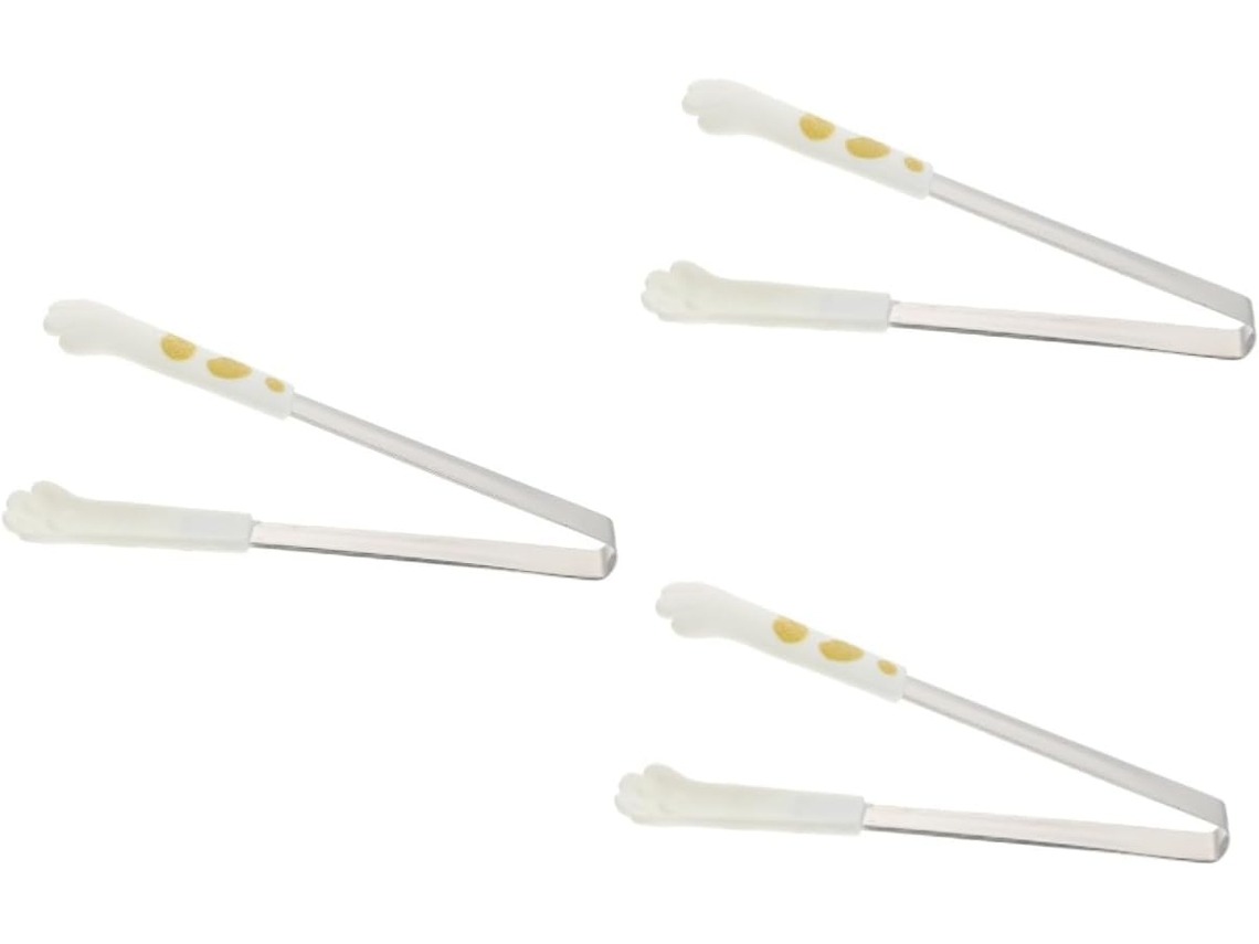 Pinças Para Alimentos Bestonzon Em Formato De Pata Gato, 3 Peças, Utensílio De Cozinha Prático Para Churrasco, Servir E
