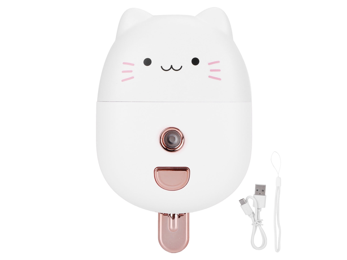 Umidificador Mini Laxiscreed Em Formato De Gato, Portátil, Com Carregamento Usb E Spray Hidratante