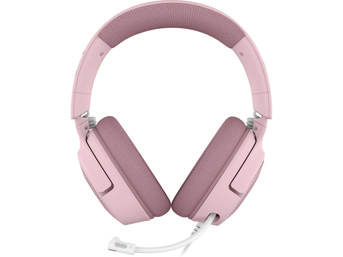 Auscultadores Gaming RAZER Kraken V4 X - Pokémon Pikachu e Eevee Edition (Over Ear - Microfone - Rosa)