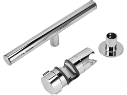 Suporte ajustável para chuveiro de metal em cobre, resistente e com barra deslizante de 1 peça.