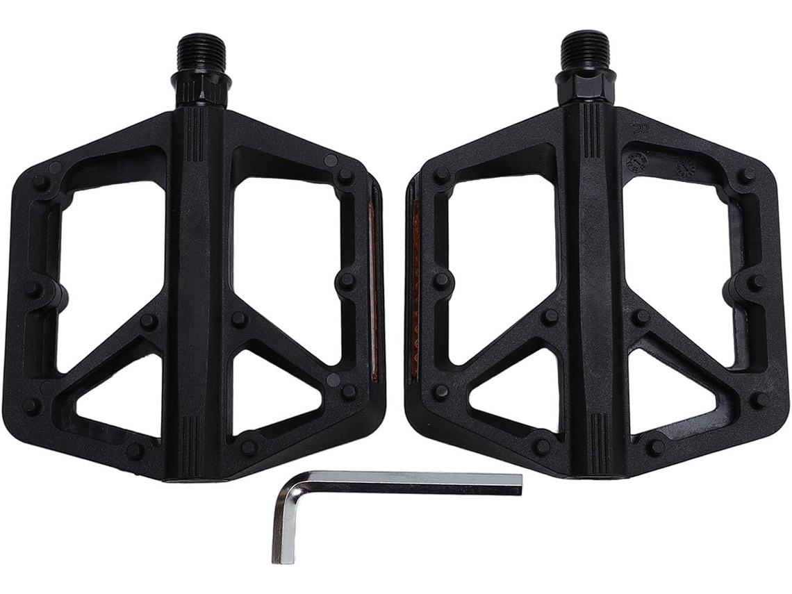 Pedais de bicicleta com pinos de nylon antiderrapantes, Rolamentos