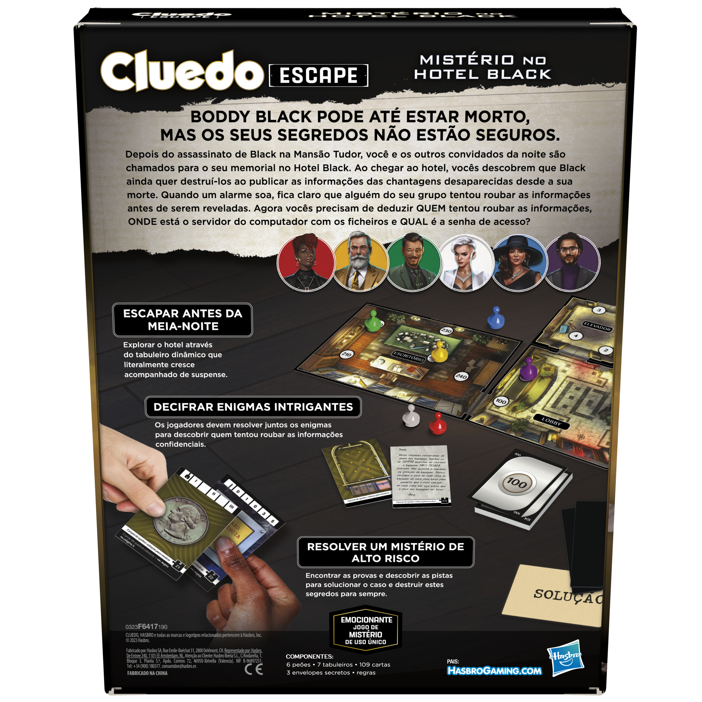 Puzzles e Jogos : Jogo Cluedo Escape Mistério no Hotel