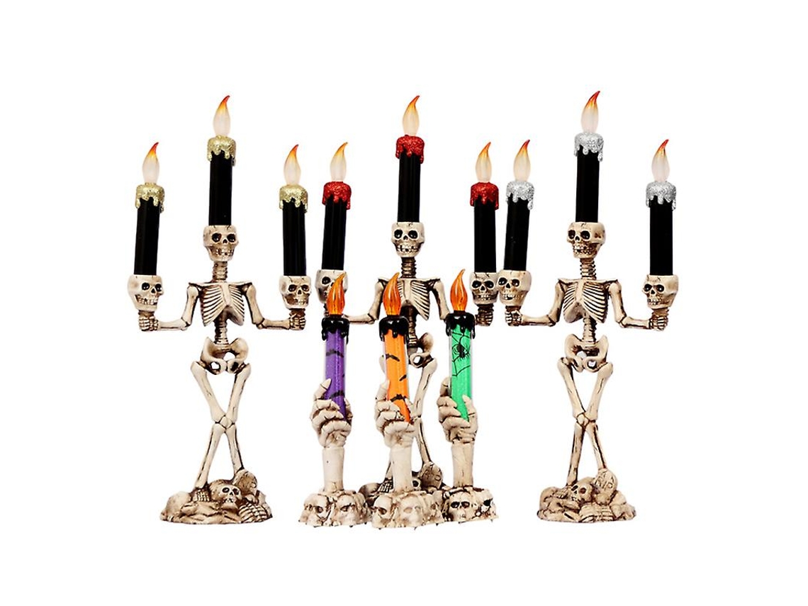 2 Unidades de Luz Eletrônica Led para Decorações de Halloween ALLINLESS
