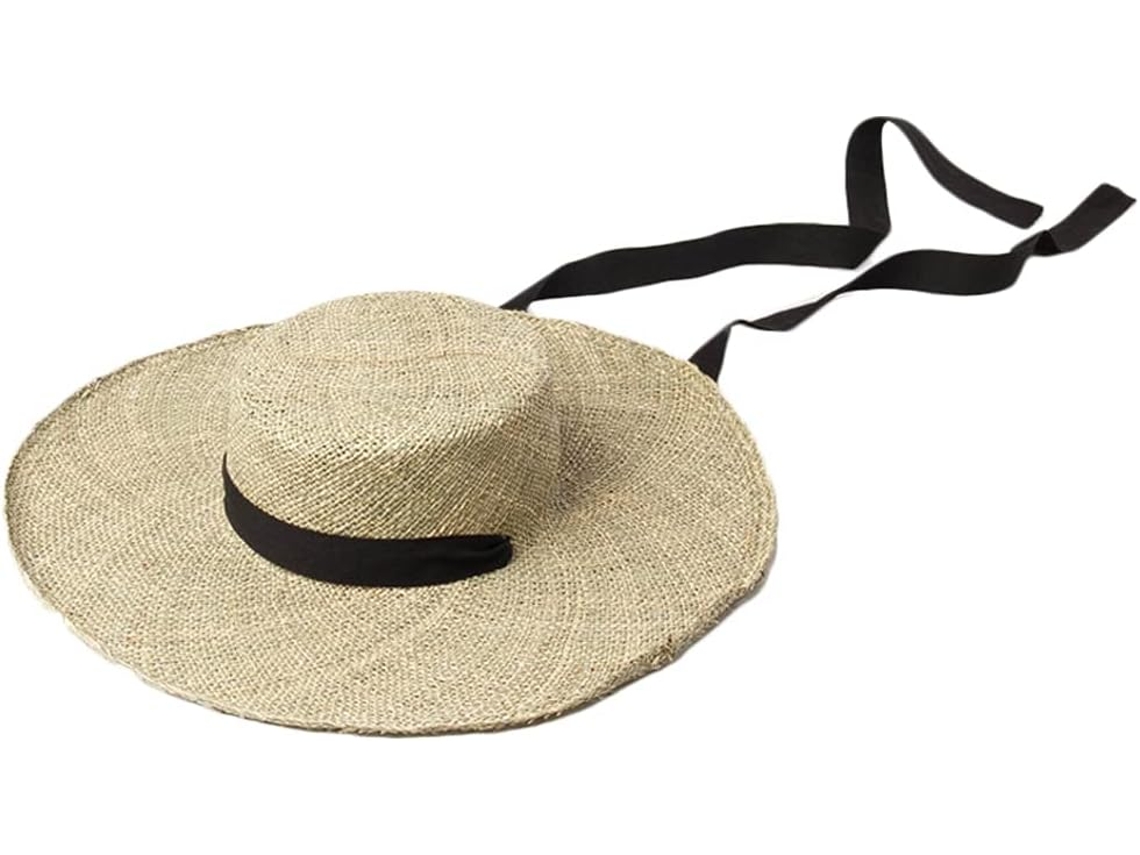 Chapéu De Palha Feminino, Para Atividades Ao Ar Livre, Fita Longa, Aba Larga, Para Proteção Solar
