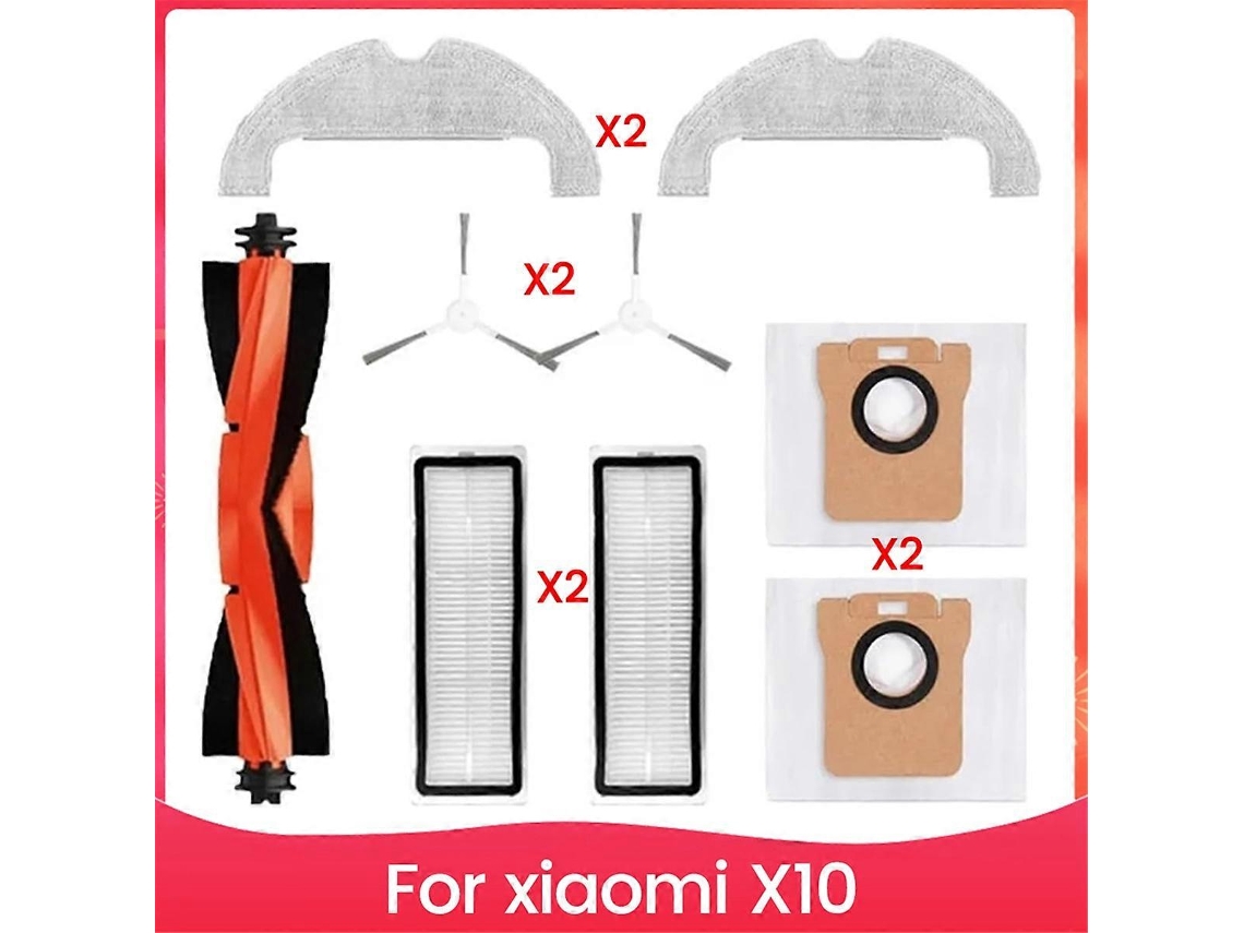 Escova Lateral X10, Para Aspirador Robot X10 Main Esfregona