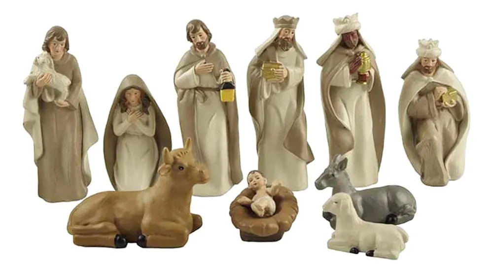 Novo Conjunto De Estatuetas De Berço De Resina, Conjunto Devayotoy