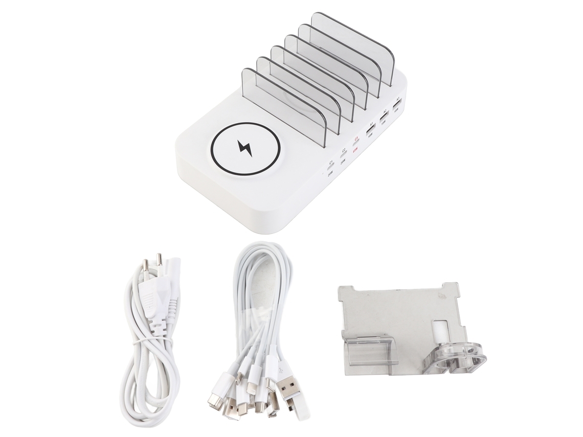 Estación De Carga Rápida 150w 9 Portas Para Celulares Tablets Relógios E-readers Usb C