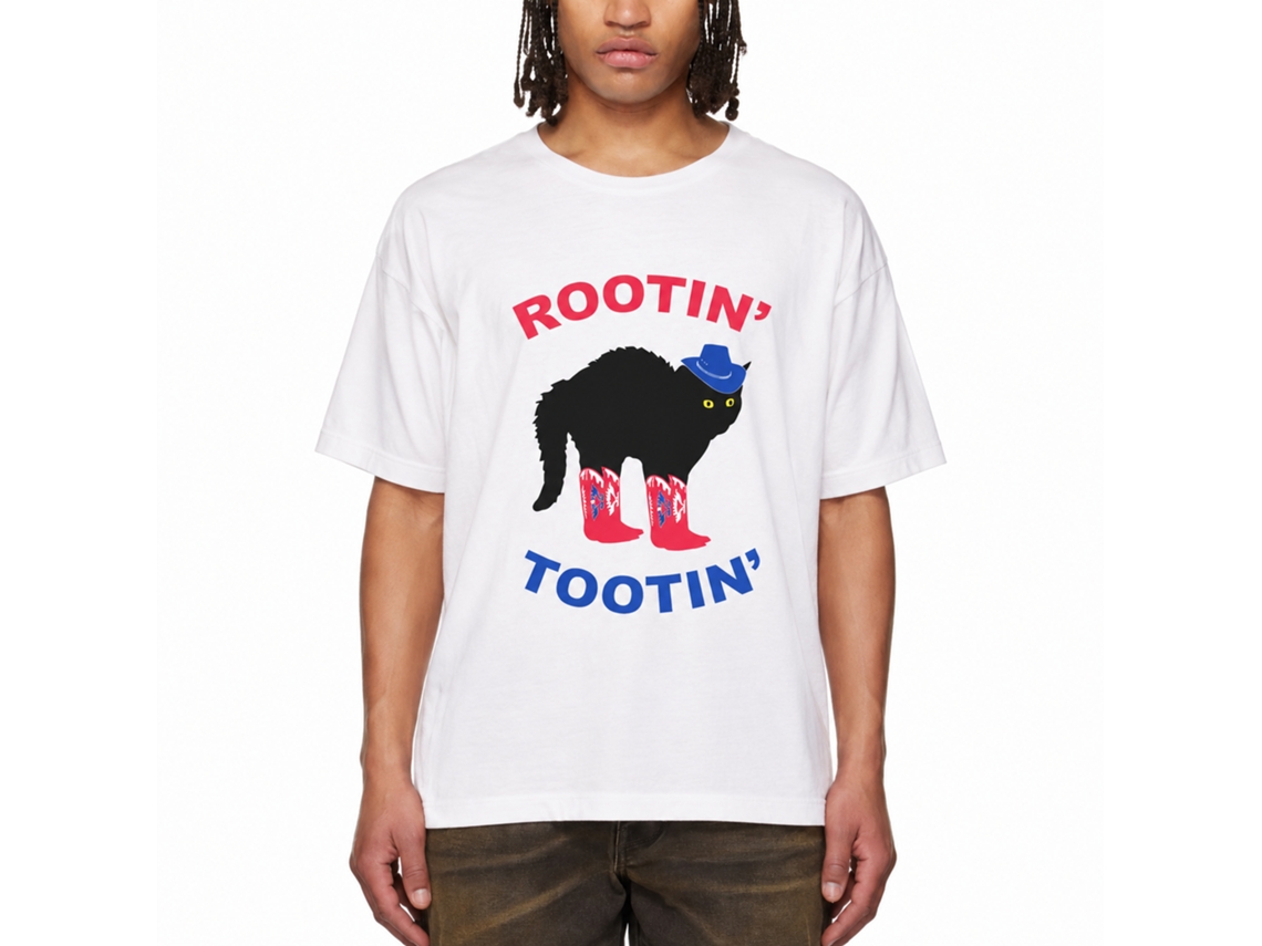 Rockinstone Rootin Tootin Cowboy Cat 1 Shirt Unique Designer Style