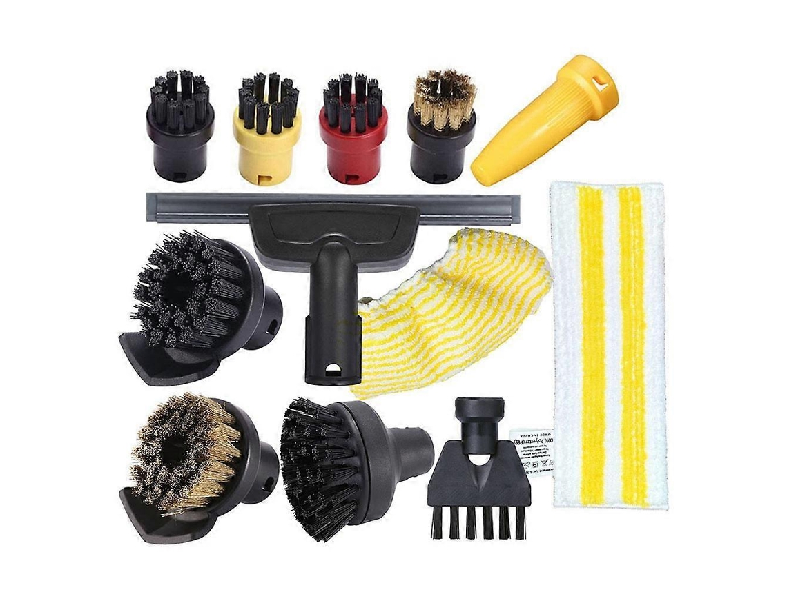 Kit De Escovas E Cerdas Para Bocal De Vapor Para Aspirador De Pó Portátil Karcher Easyfix Sc1/sc2/sc3/sc4/sc5/sc7 E Pano De Limpeza.