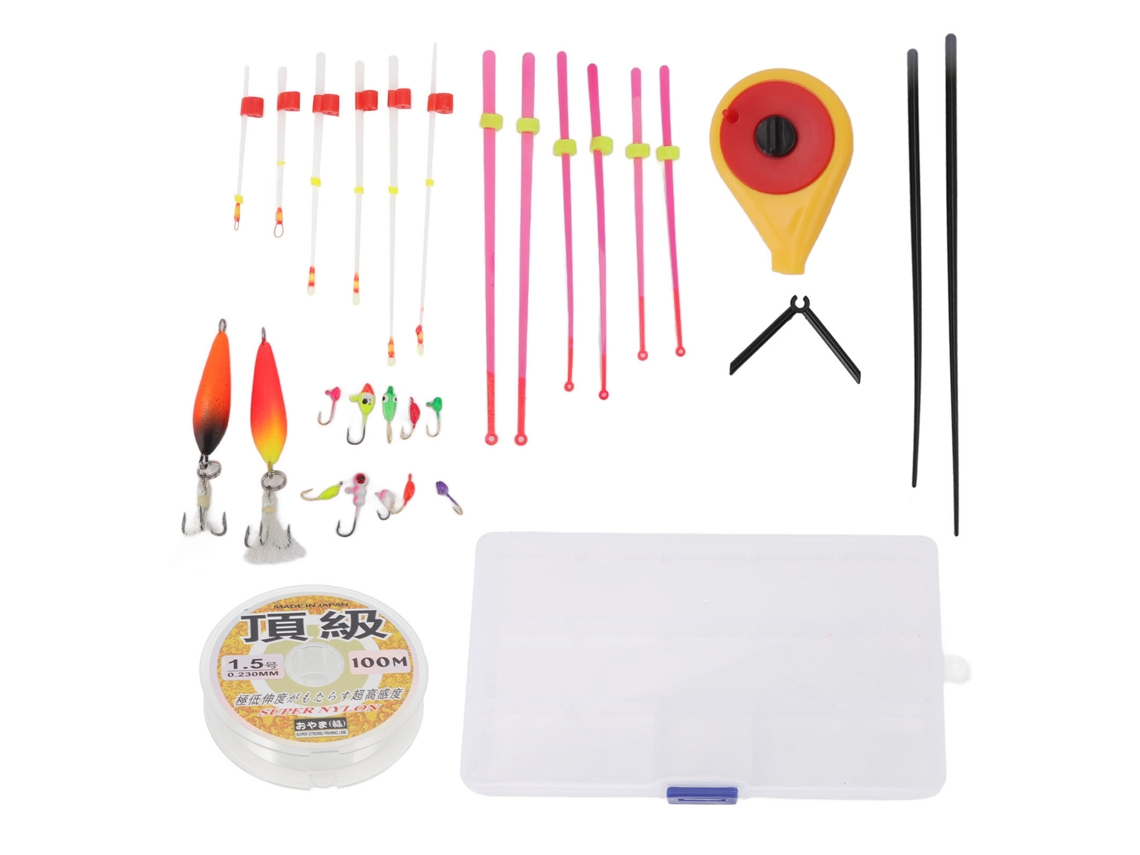 Kit de Vara de Pesca no Gelo Mini com Acessórios S/MARCA