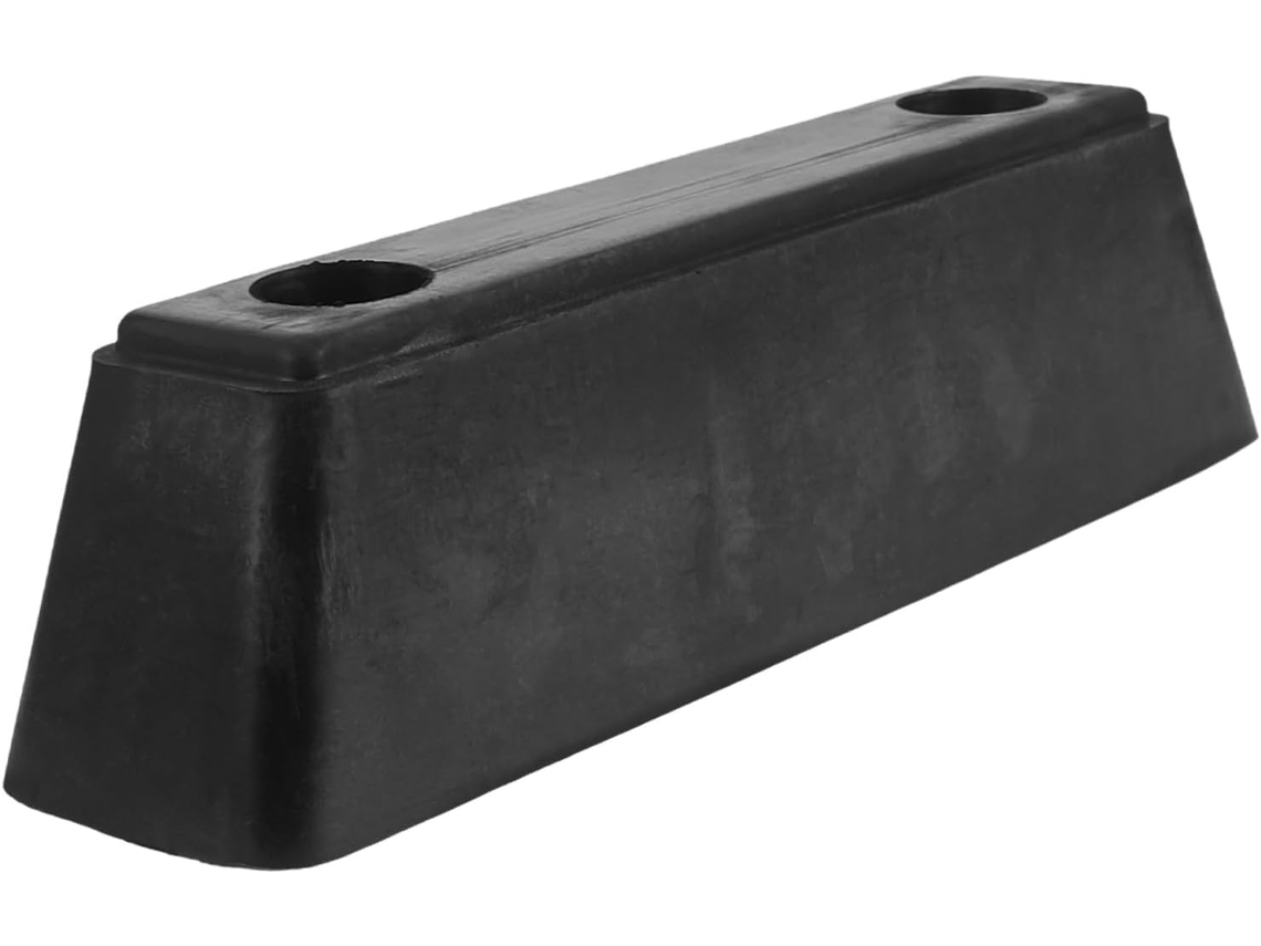 Para-choque De Borracha Preta De Fácil Instalação, Com Absorção De Impacto.