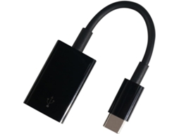 Adaptador Usb-c Para Usb Otg Pc, Preto, Dados E Conexão.