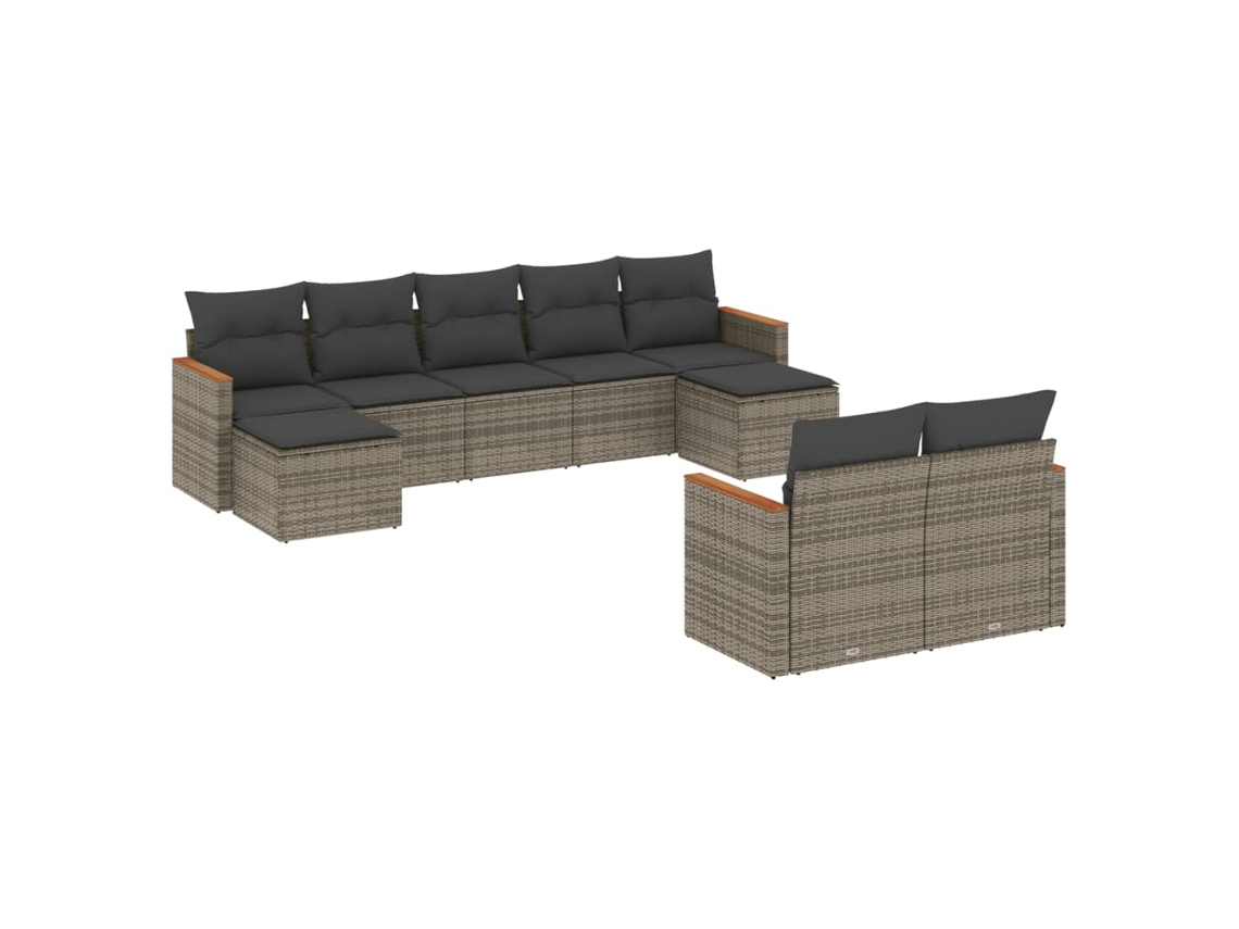 Garden Sofa Set, Garden Sofa Sets Vidaxl Cinzeto Rattan / Vime (n/a)