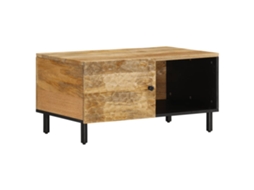 Vidaxl Mesa De Centro 80x50x40 Cm Madeira De Mangueira Maciça