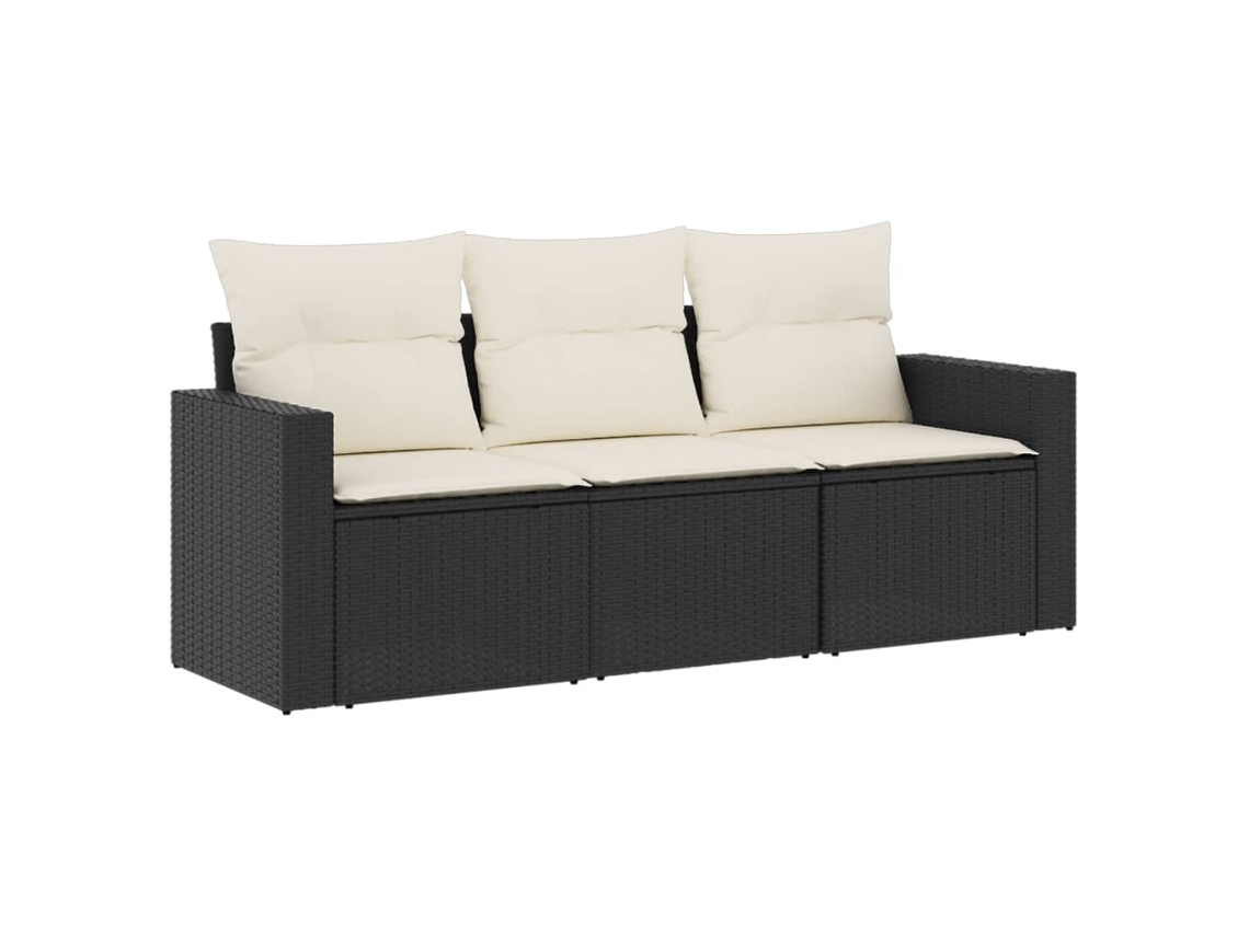 Garden Sofa Set, Garden Sofa Sets Vidaxl Preto Rattan / Vime (n/a)