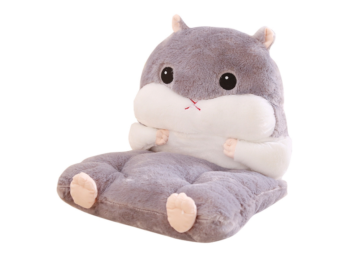Aetheria-almofada De Cadeira Hamster Macia Removível Cinza Decoração Quarto Sala Café Dormitório