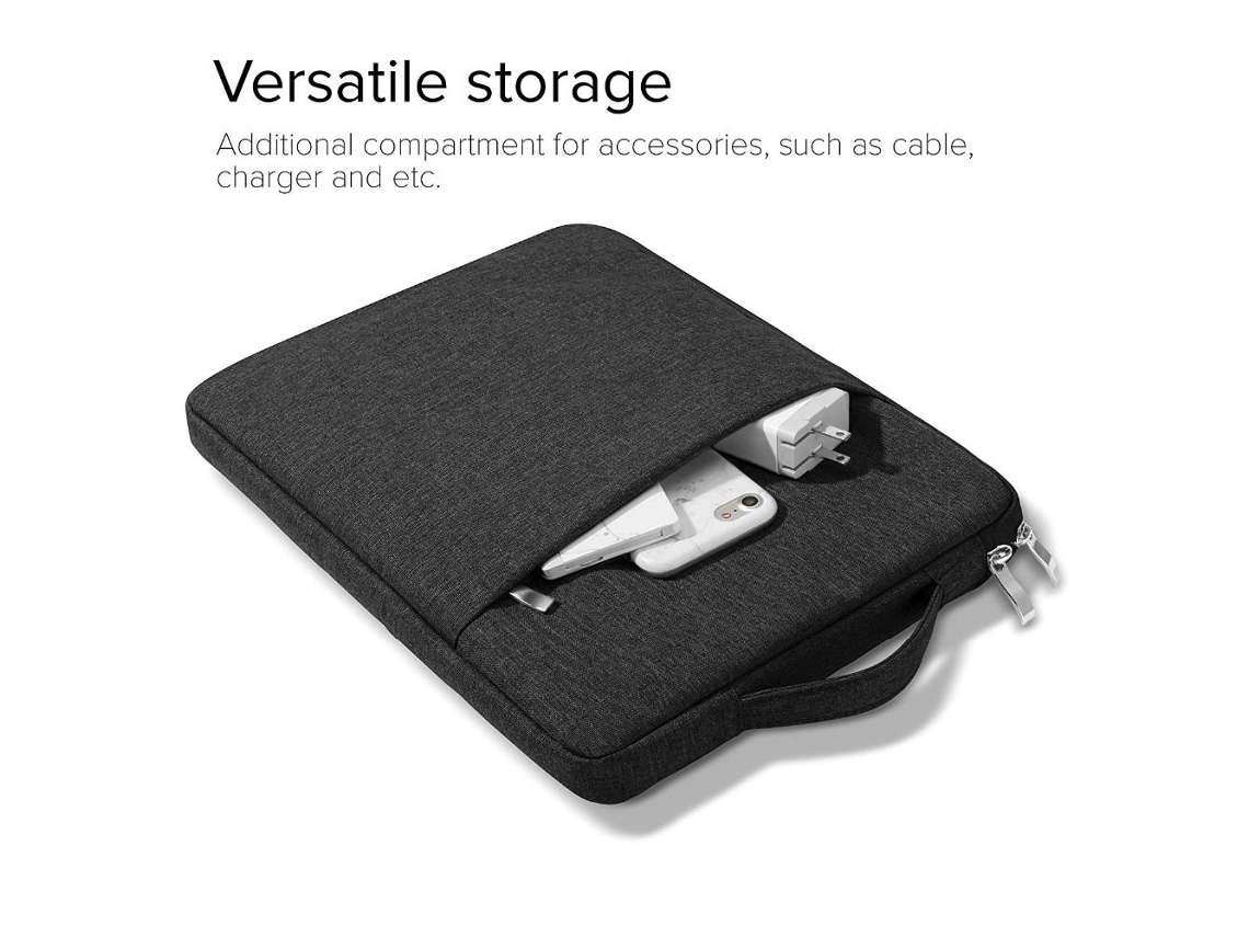 Lurelia Capa Para Macbook 14-15,6 Polegadas, Resistente À Água, Antichoque, Em Tecido Oxford, Cinza Claro