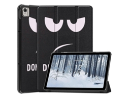 Capa de couro inteligente Custer pintada da Webake para tablet Nokia T21 com suporte triplo