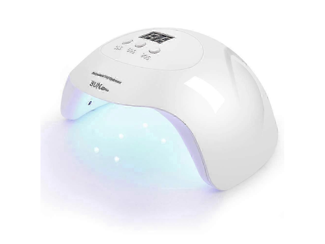 Lâmpada de Unha Led Uv Profissional Secadora de Unhas X7 para Esmalte em Gel Lâmpada Led para Unhas em Gel 3 Temporizadores Branca NOSTALGIA88