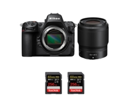 Z8 + Z 50mm F/1.8 S + 2 Sandisk 256gb Uhs ii 300mb/s Máquina Fotográfica Híbrida Full frame + Ebook “20 Dicas para Fotos Que Impressionam” NIKON