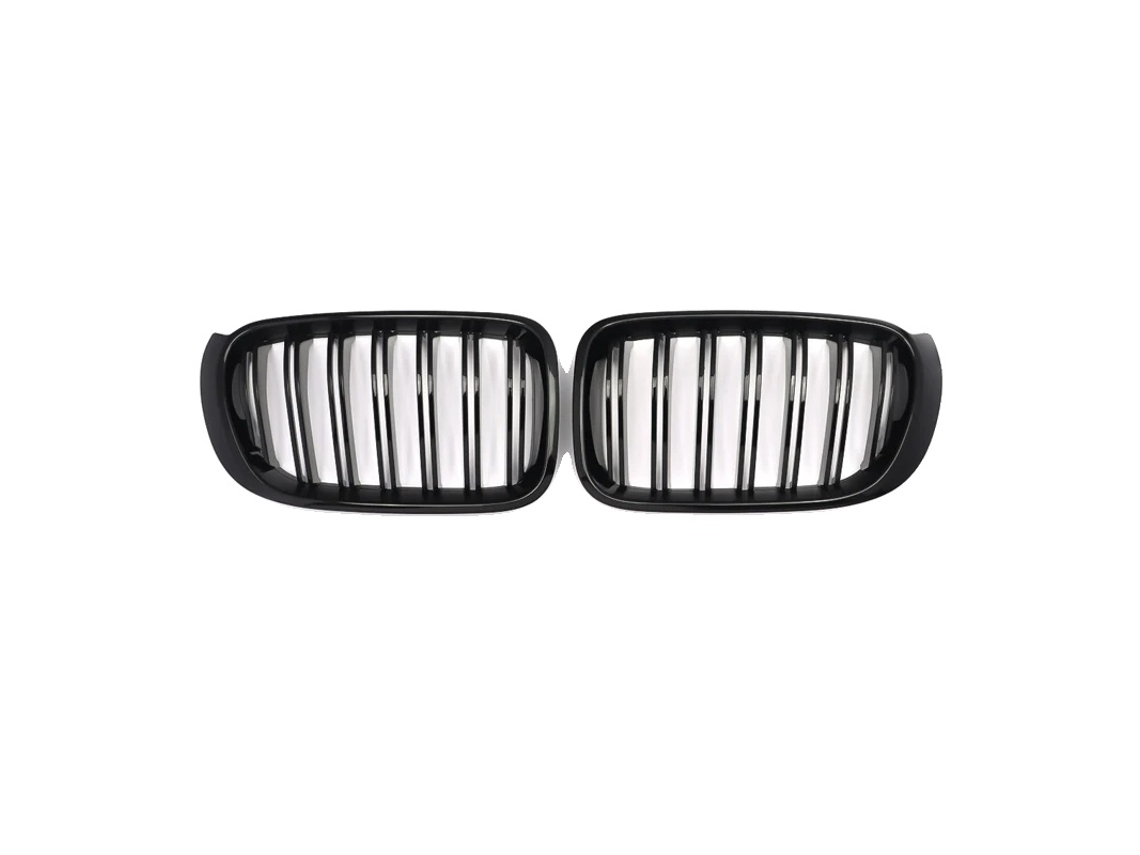 Grill Frontais De Para Choque, Material Abs, Compatível Com Bmw X3 X4, Preto Brilhante Oem